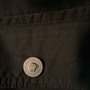 Versace dark green slacks